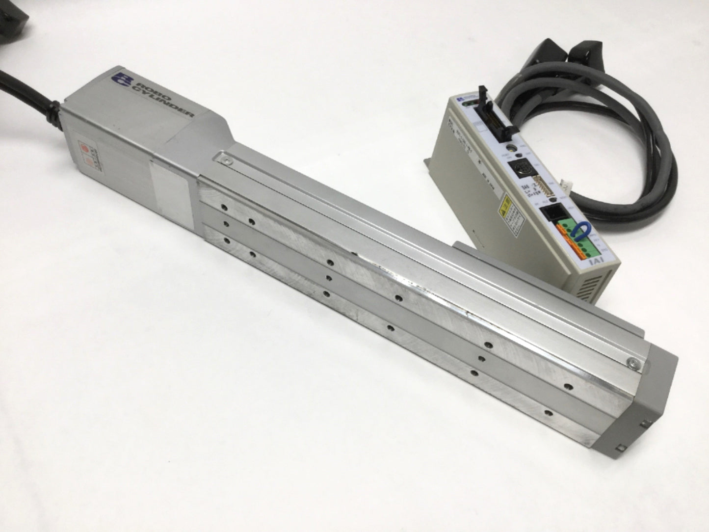 Used IAI RCP2-SA6 ROBO Cylinder Linear Ball Screw Actuator w/Paired Controller 150mm