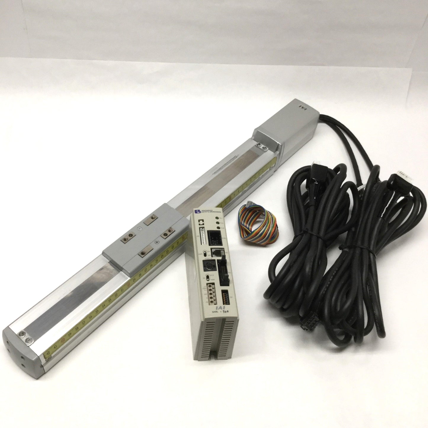 Used IAI RCP-SA6I ROBO Cylinder Linear Ball Screw Actuator w/Paired Controller 300mm