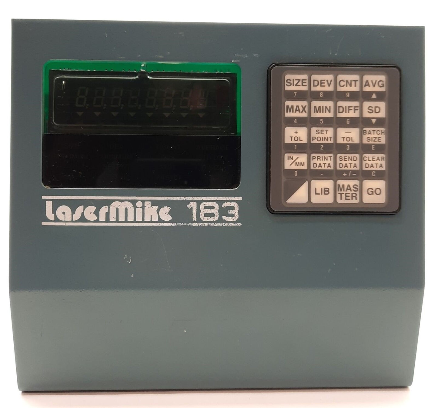 Used LaserMike 61354 LASER Micrometer Front Panel LCD/Keypad for Model 183