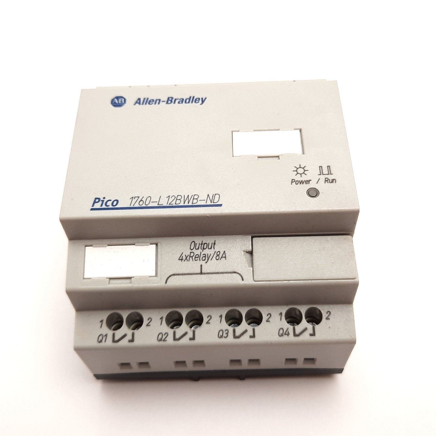 Used Allen Bradley 1760-L12BWB-ND Pico PLC, 8 Inputs, 4 Relay Outputs, 24VDC