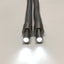 Used Dual Branch Fiber Optic Microscope Light Guide, Flex Gooseneck, 5/8" Input, 18"L