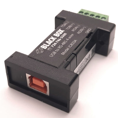 Used Black Box IC833A Mini-Converter (USB to Serial) USB-B to RS-485 4 Wire