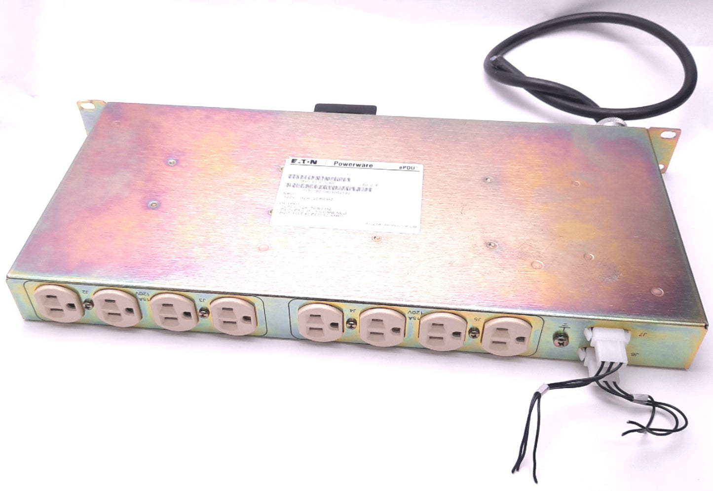 Used Eaton TPC10-A-3060 REPO Rack PDU 125v AC 12A In, 120v AC Out, 10 Sockets 8/2