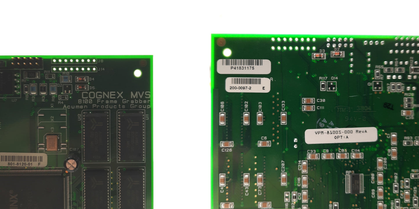 Used Cognex MVS-8100M Frame Grabber Card, PCI, BNC, 4x RS-170/CCIR Cameras