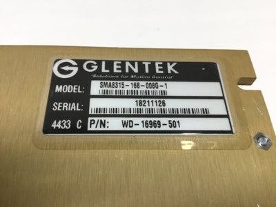 Used Glentek SMA8315-168-008G-1 Current Mode Amplifier Module 70-350v DC 15A Cont