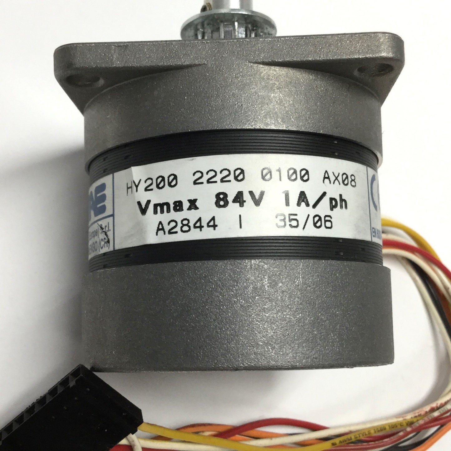 Used Ametek MAE HY200 2220 0100 AX08 Hybrid Stepper Motor, 84V, 1.00A/ph, NEMA 23