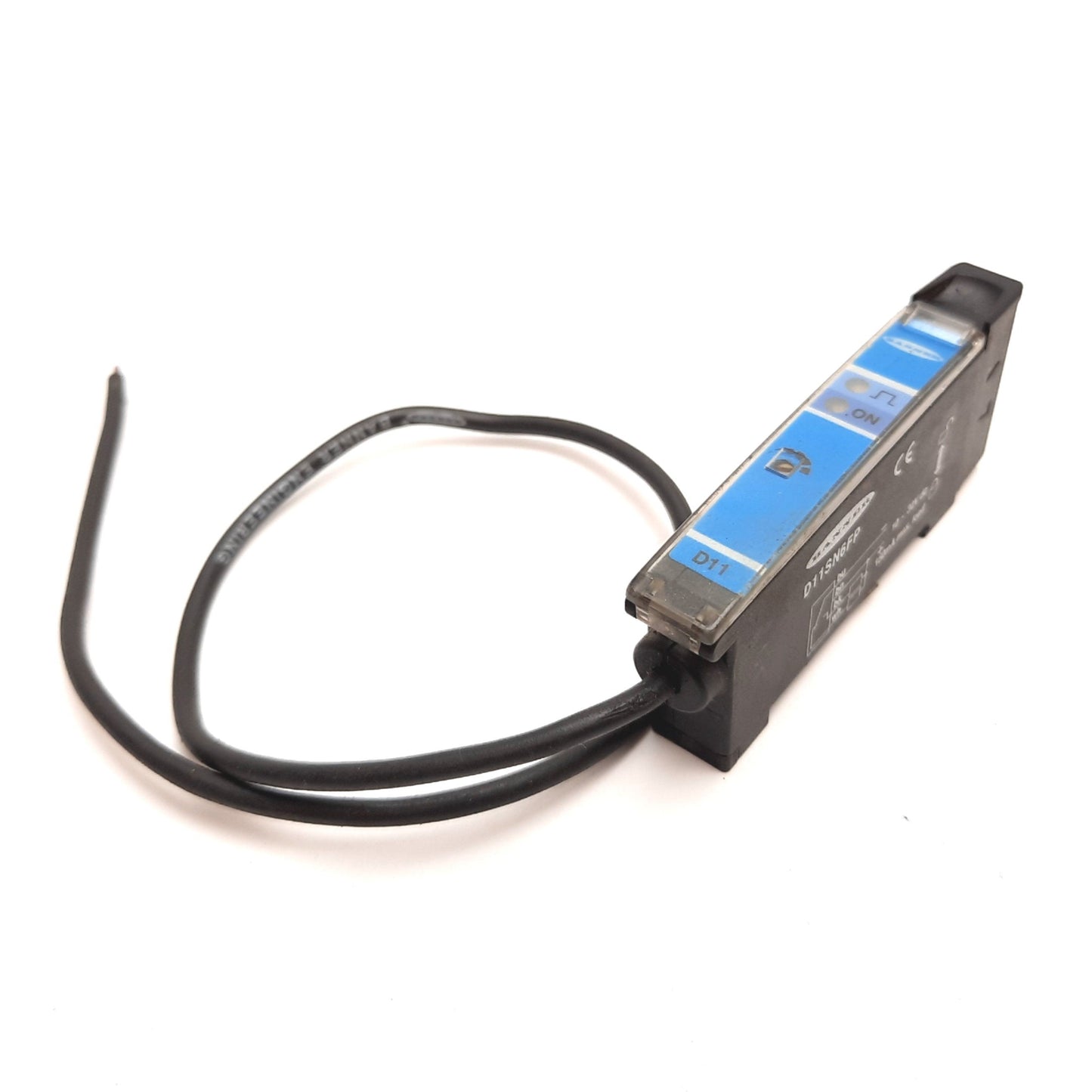 Used Banner D11SN6FP Fiber Optic Sensor, Voltage: 10-30VDC, Output: NPN Sinking