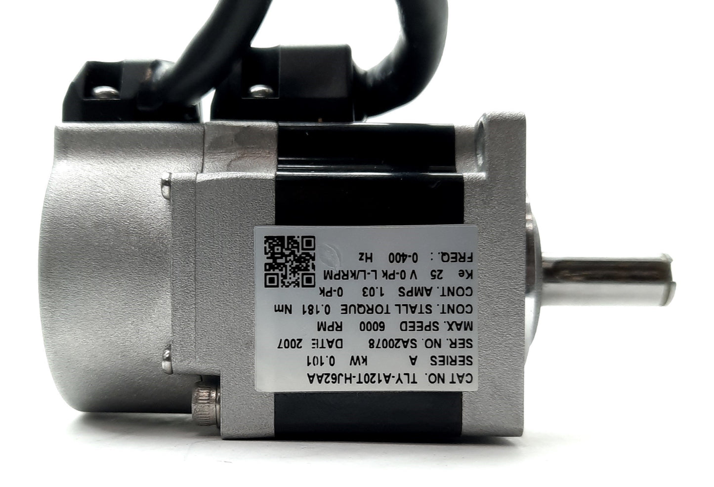 Used Allen Bradley TLY-A120T-HJ62AA Kinetix Servo Motor .101kW Ø8mm Shaft 3Ø 230VAC