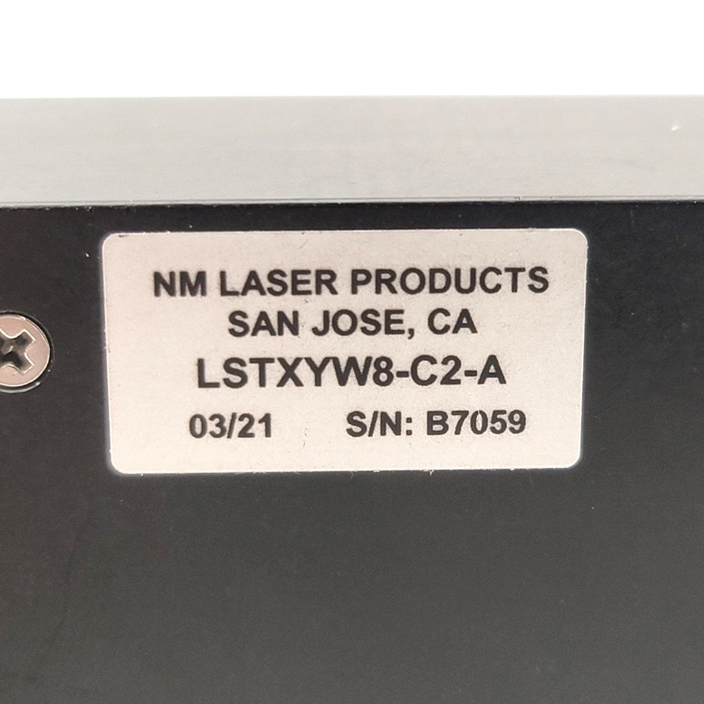 Used NM Laser Products LSTXYW8-C2-A High LIDT Laser Shutter 14mm Aperture, Up To 300W