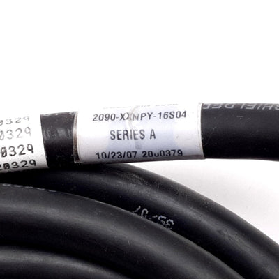 Used Allen Bradley 2090-XXNPY-16S04 Servo Power Cable, Length: 4m, 9-Pin to Leads