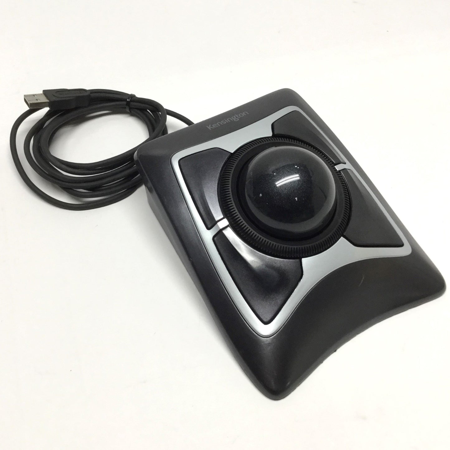 Used Kensington K64325 Expert Mouse Optical Trackball, USB, 4-Button, Scroll Wheel