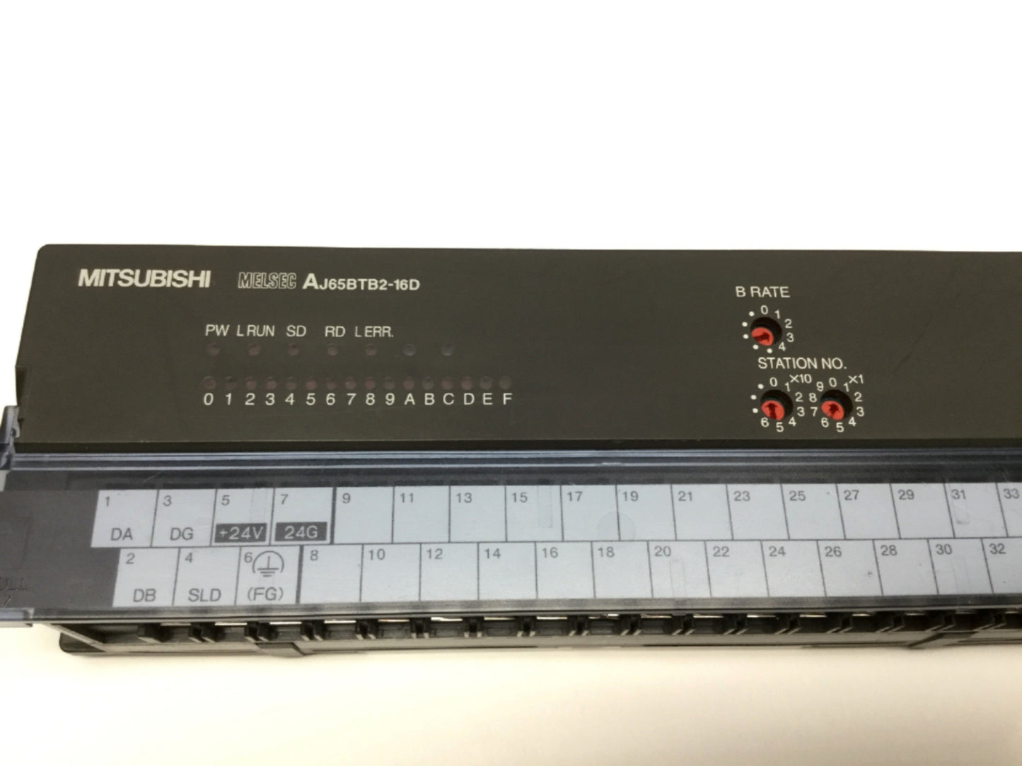 Used Mitsubishi AJ65BTB2-16D Melsec CC-Link Digital Input Module 16-Point, 24VDC