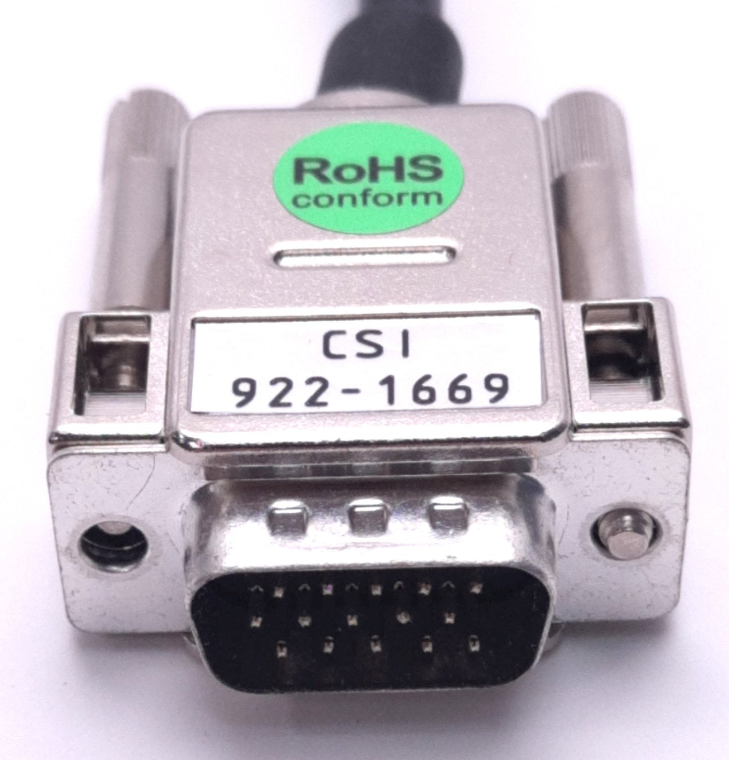 Used Hitachi 922-1669 D-Sub Cable 15-Pin, Male to Female, 30m Length, ROHS Compliant