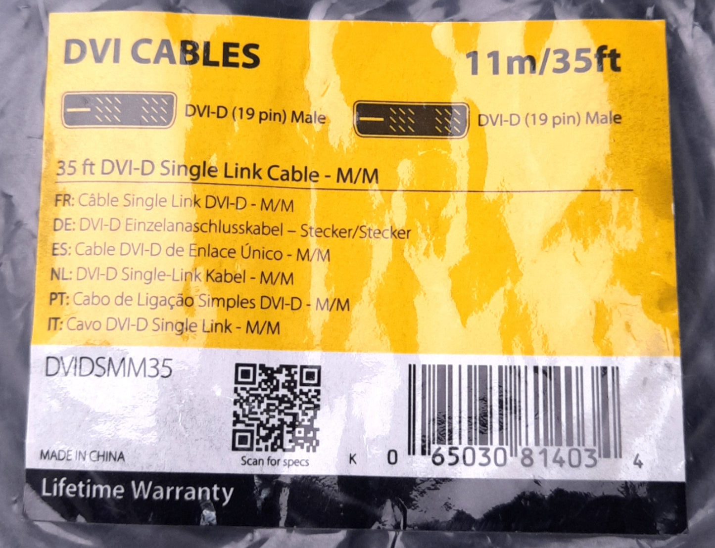 New Startech DVIDSMM35 DVI-D Single Link Video Cable Male/Male, 35 Foot Length