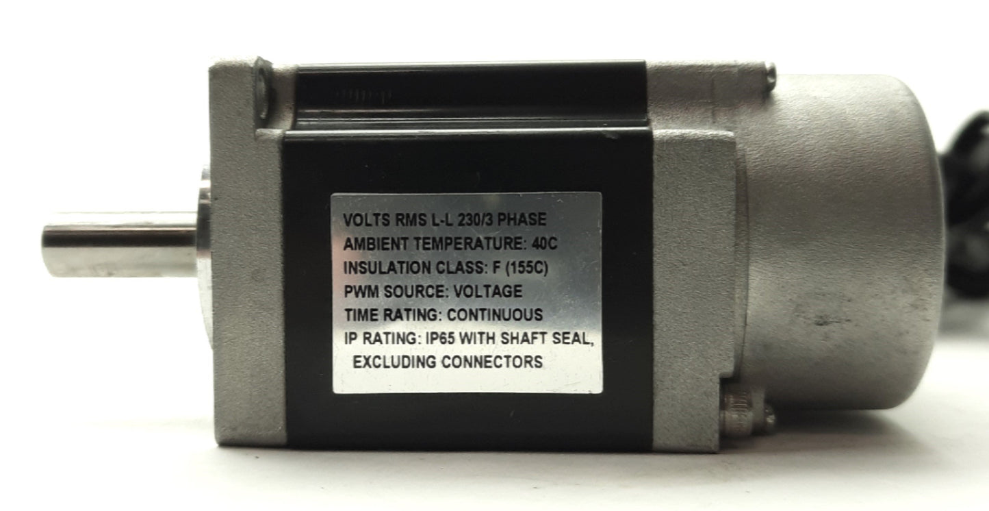 Used Allen Bradley TLY-A130T-HK62AA Kinetix Servo Motor, .16W, 3Ø 230VAC, Ø8mm Shaft