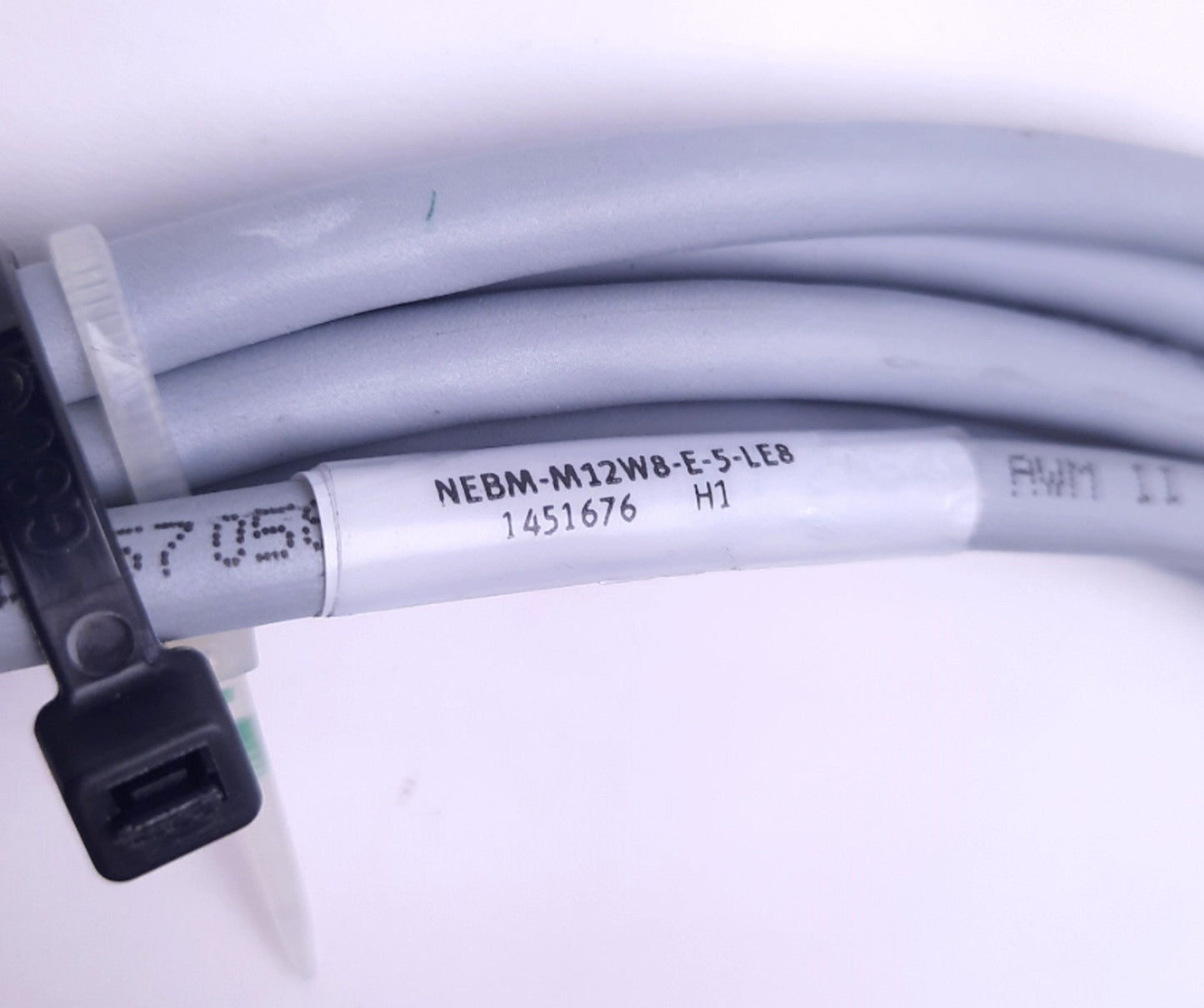 New Festo NEBM-M12W8-E-5-LE8 Encoder Cable M12 8-Pin A-Code to Leads, 5m, 1451676