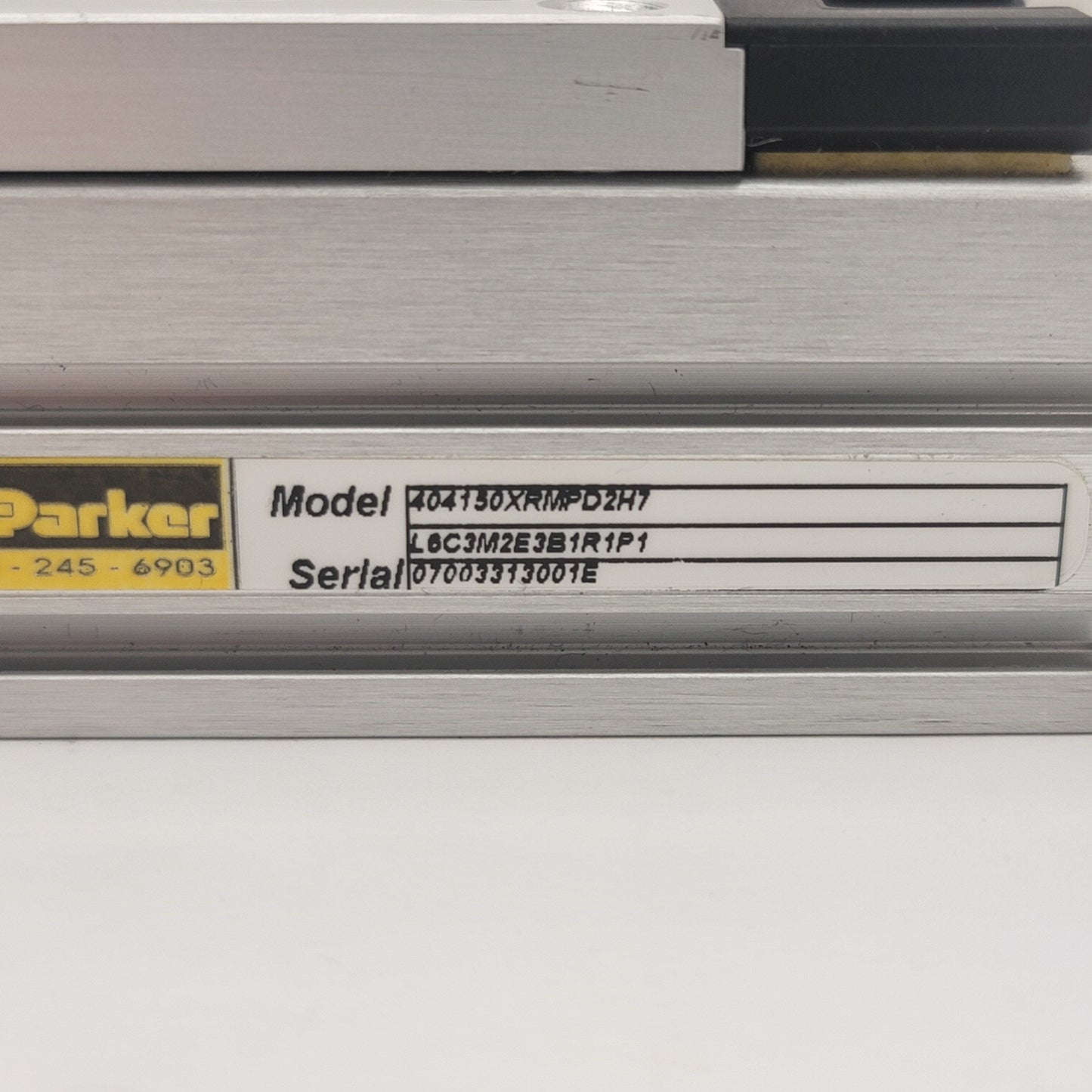 Used Parker 404150XRMPD2 Linear Stage Actuator Travel: 150mm, Lead: 5mm, NEMA 17