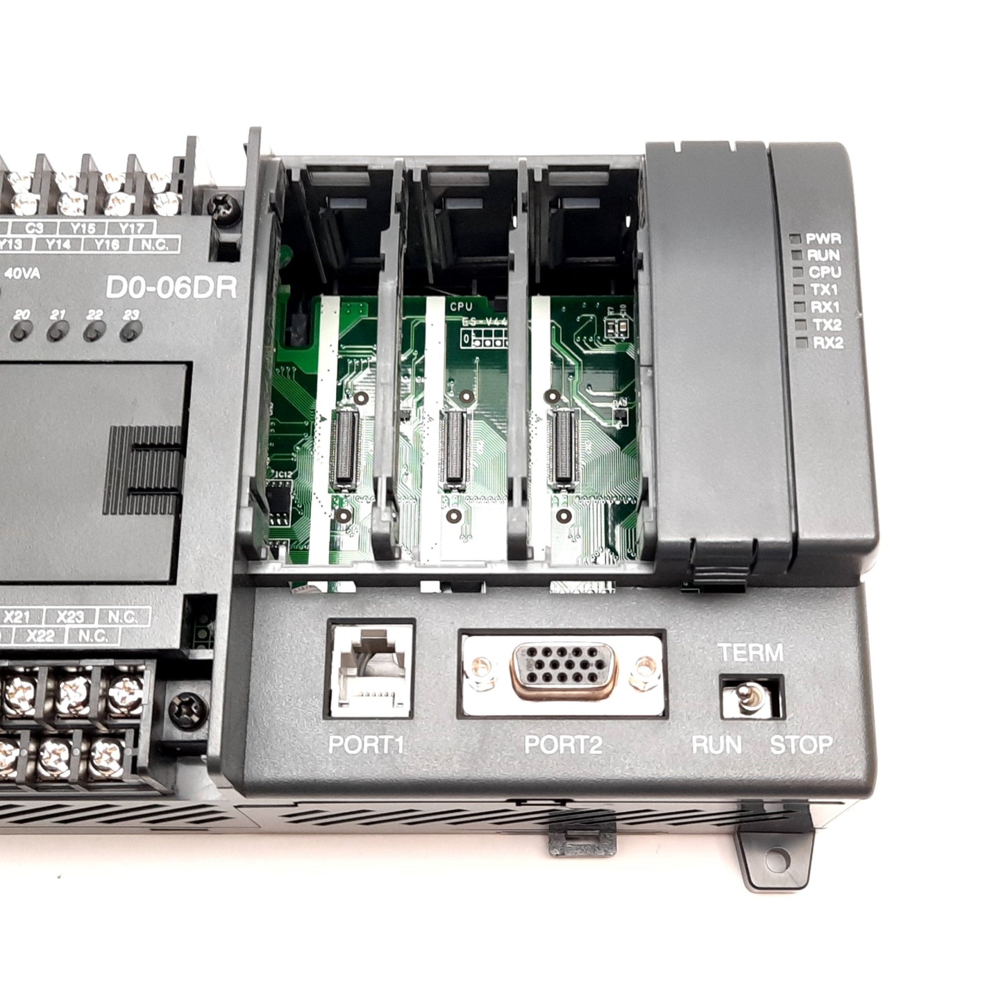 Used Automation Direct D0-06DR DirectLOGIC DL06 PLC, 20-Input, 16-Output, *Damaged*