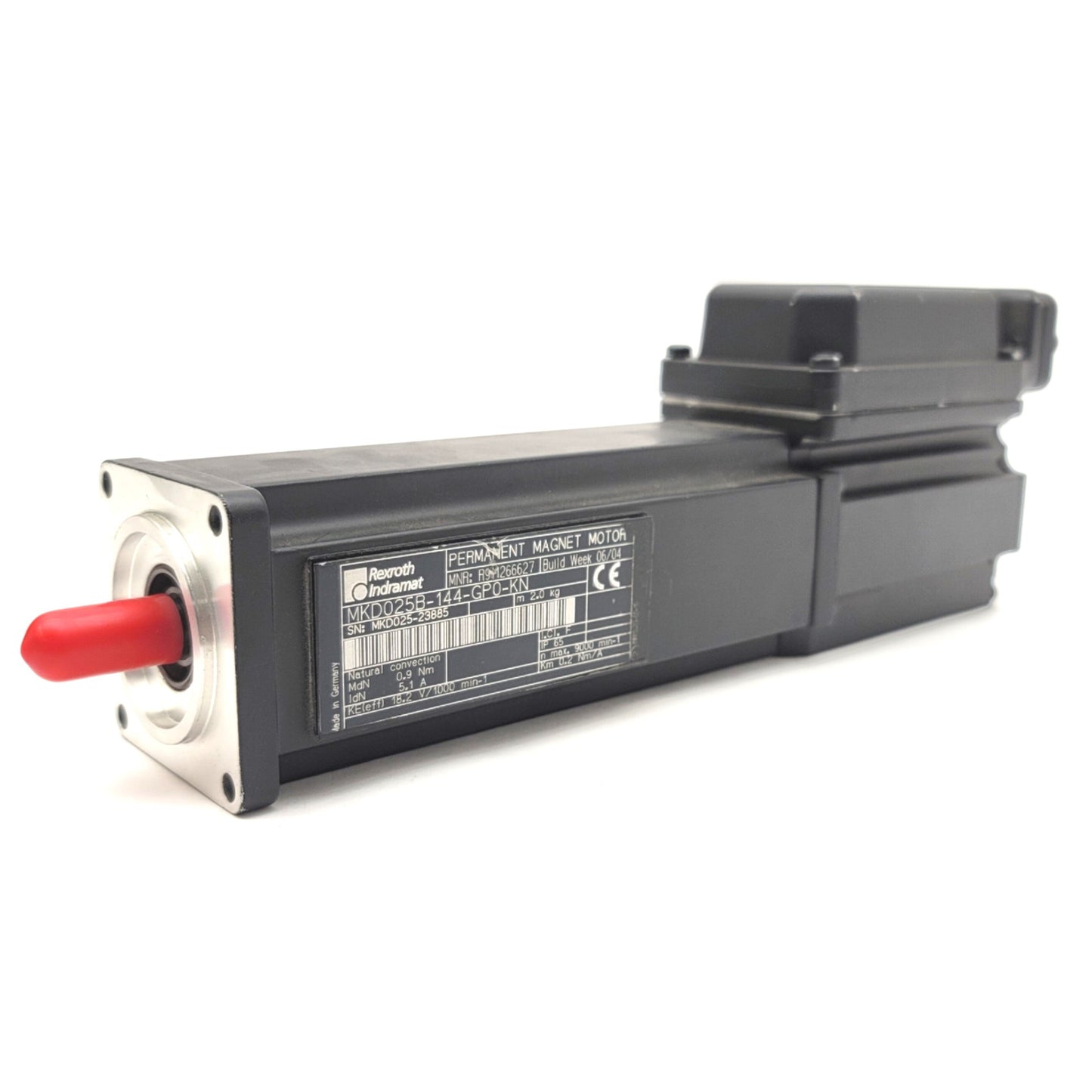 New Rexroth Indramat MKD025B-144-GP0-KN Servo Motor 9000RPM, 0.4kW, 0.59Nm, 98.4V