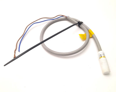 Used Omron E2FQ-X2D1 Chem-Resistant Proximity Switch 12-24v DC, 2mm Range, M12 Barrel