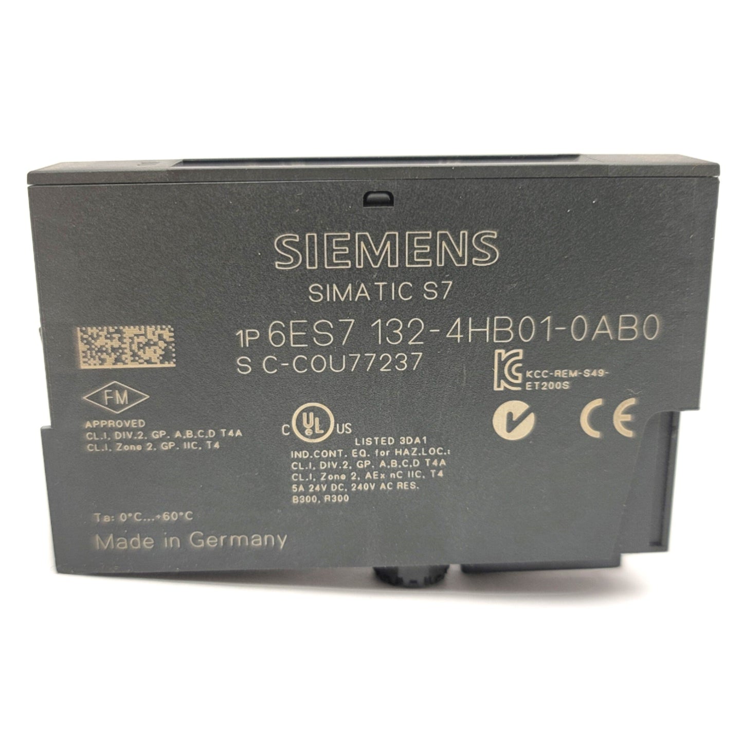 Used Siemens 6ES7 132-4HB01-0AB0 Remote I/O Module 2 Relay Outputs NO 24VDC 250VAC 5A