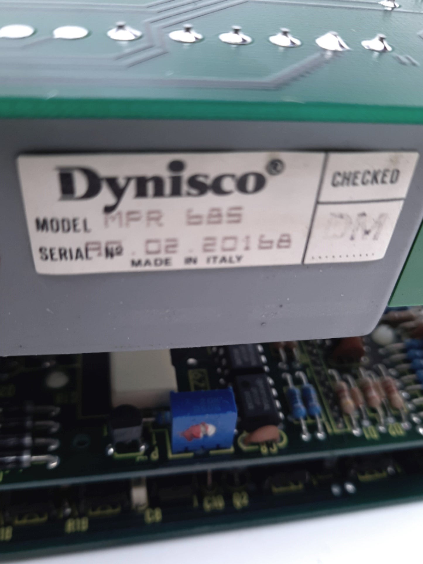 Used Dynisco MPR685 Pressure Indicator Panel Meter 115/230 V, 0-100%