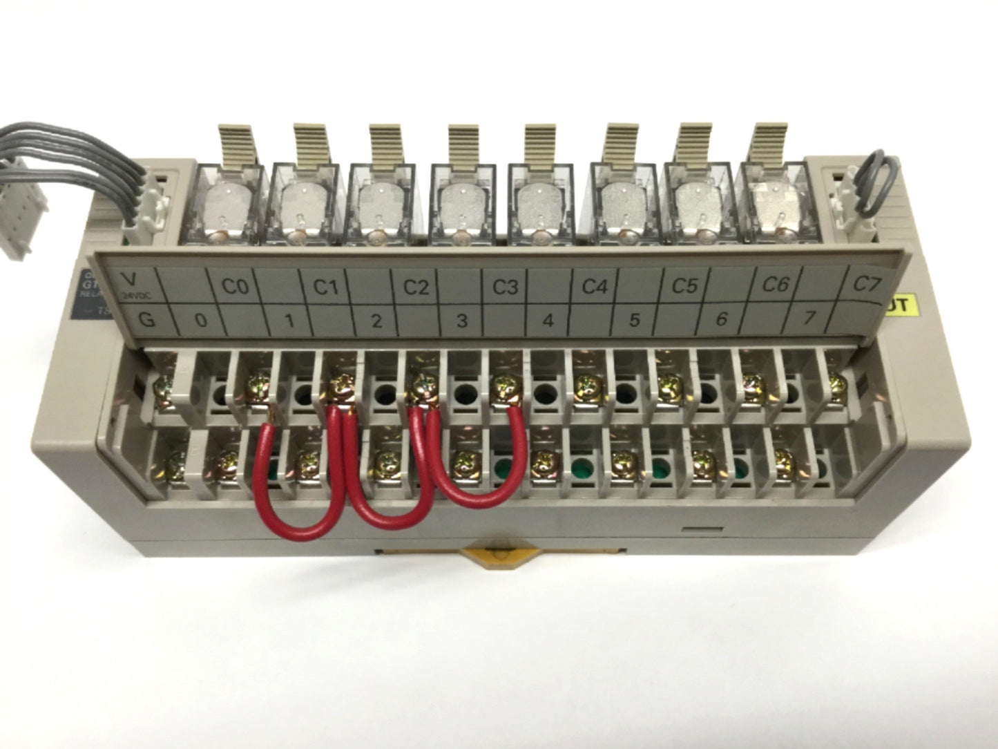 Used Omron GT1-ROP08 / BSC03 Relay Output Module, 8-Point, 24VDC, 250VAC 5A, SPST-NO