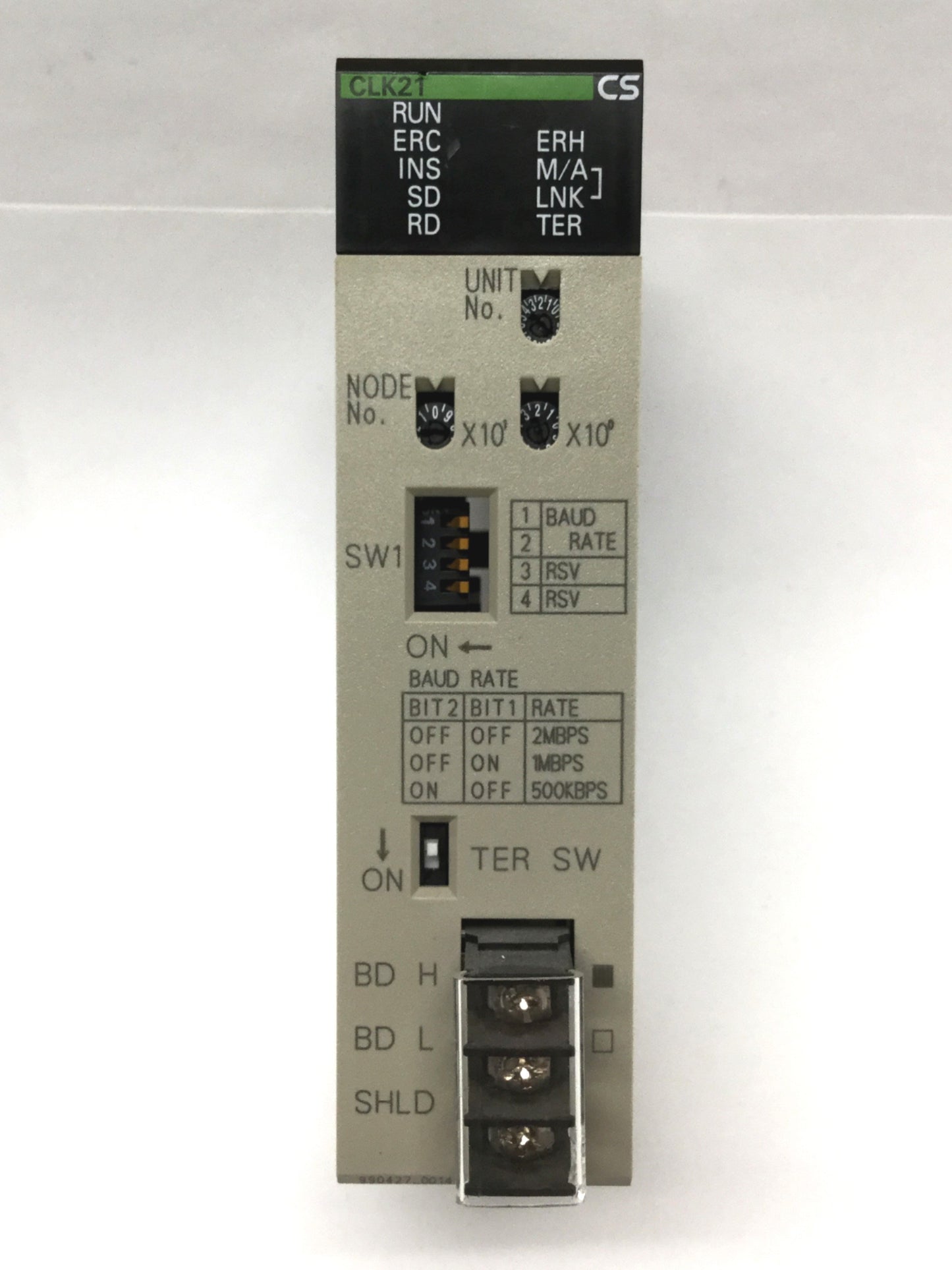 Used Omron CS1W-CLK21 SYSMAC Controller Link Unit Wired Communications Module