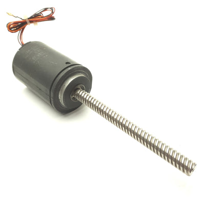 Warner SM-024-0045-AS DC Motor & Ball Screw, 4 3/4 x Ø7/16" Screw, 24VDC 1.26A