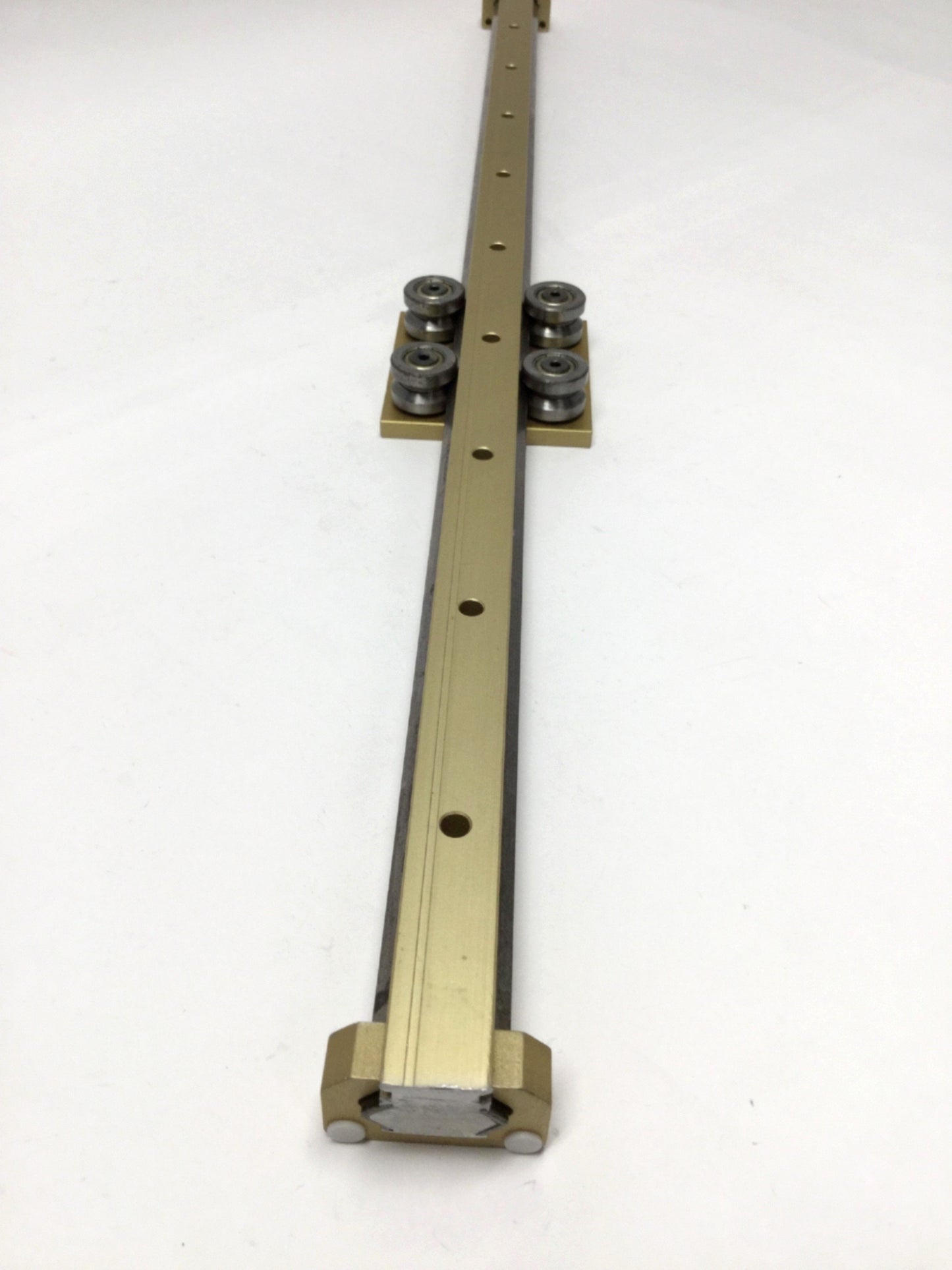 Used Aluminum V-Groove Roller Linear Bearing Carriage Slide on 640mm Guide Rail