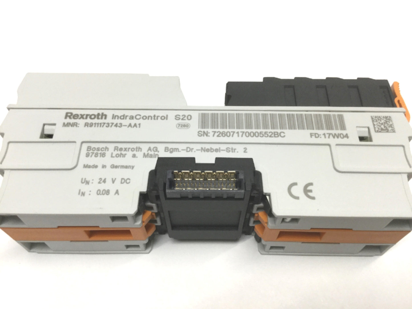 Used Rexroth S20-AIAO-2 IndraControl Analog Input/Output Module 2 I/O Voltage/Current