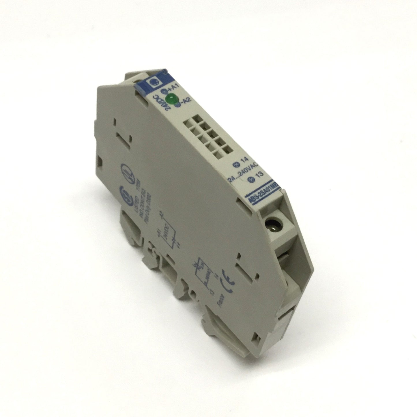 Used Telemecanique ABS-2SA01MB Solid State Output Interface Module, 24VDC, 24-240VAC