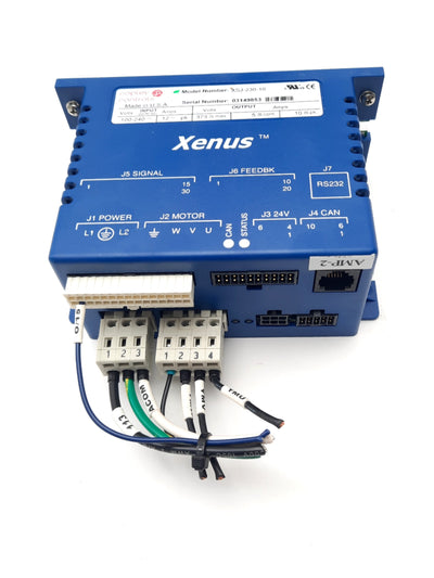 Used Xenus XSJ-230-10 AC Powered Servo Drive 3 Phase 100-240VAC 5A Output 12A Input