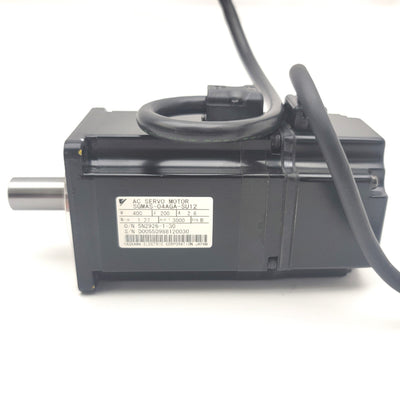 Used Yaskawa SGMAS-04AGA-SU12 Sigma AC Servo Motor 200VAC, 400W, 3000RPM, 60mm Frame