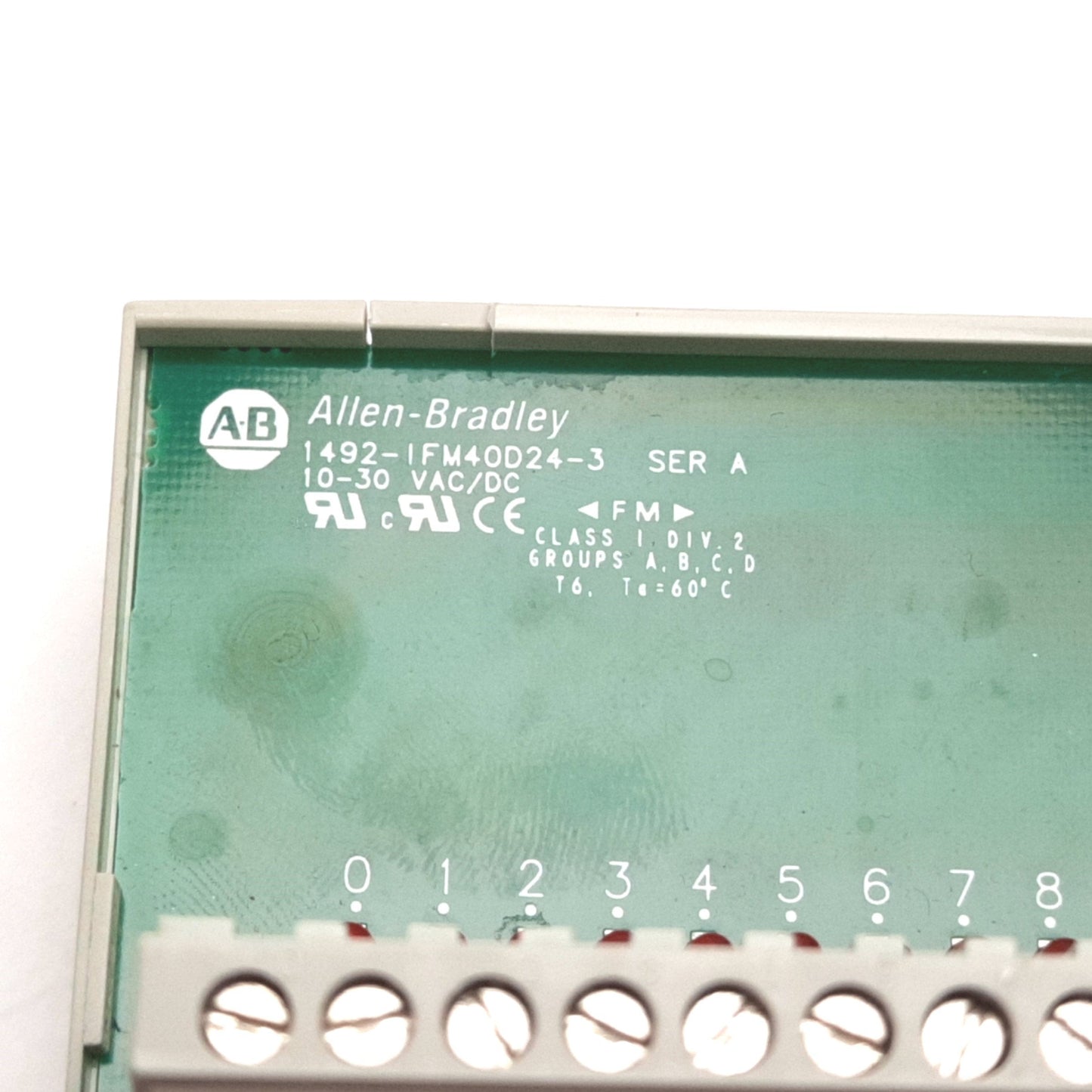 Used Allen Bradley 1492-IFM40D24-3 Digital Interface Module, 40-Point, 10-30VAC/DC