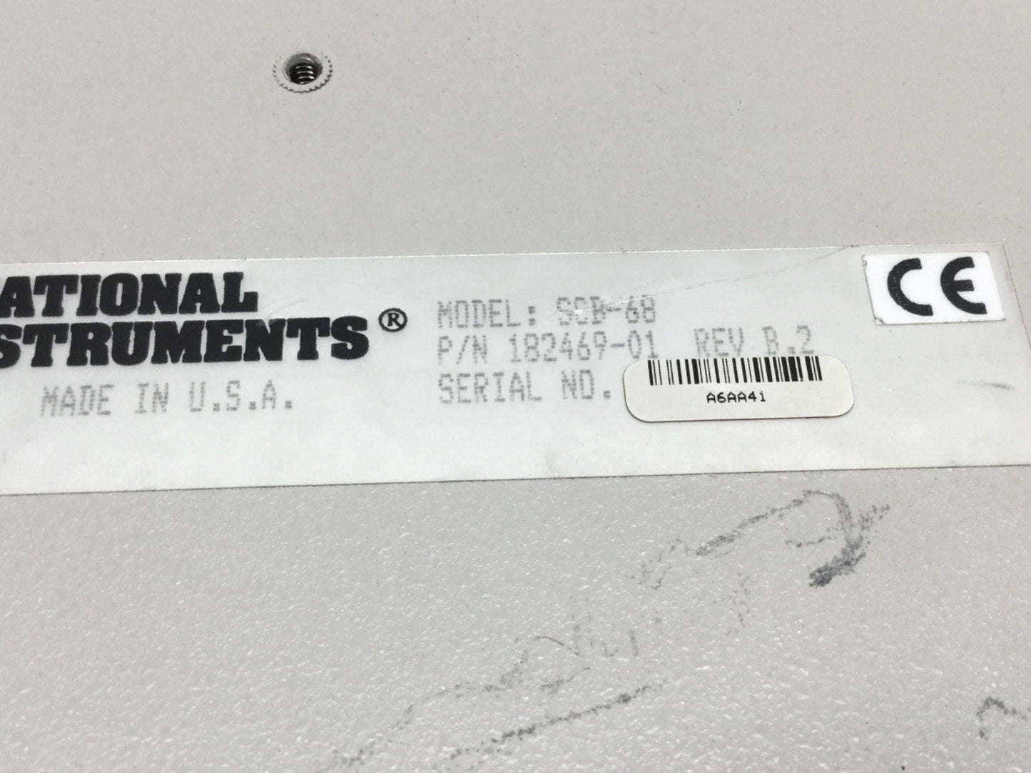 Used National Instruments SCB-68 Shielded I/O Connector Terminal Block, 68-Pin SCSI