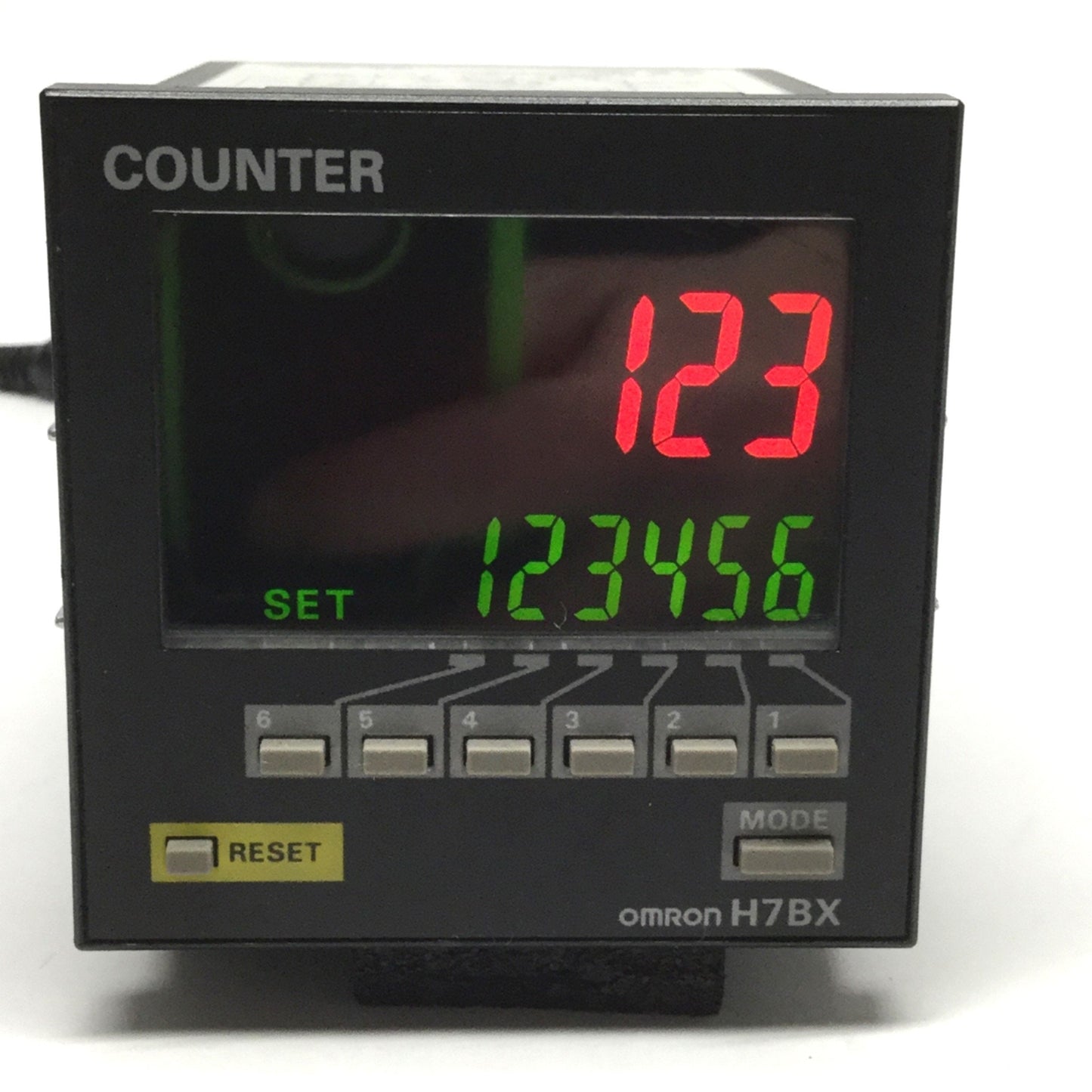 Used Omron H7BX-AWD1 Multifunction Digital Preset Counter/Tachometer 12-24VDC/24VAC