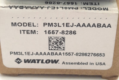 New Watlow PM3L1EJ-AAAABAA EZ-Zone Limit Controller, 100-240v AC, 5A Relay Output
