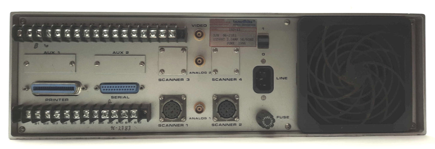 Used LaserMike 192-11 LASER Gage Controller, 1x Gage, 1x Encoder, 120VAC *Delam*