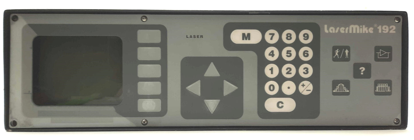 Used LaserMike 192-11 LASER Gage Controller, 1x Gage, 1x Encoder, 120VAC *Delam*