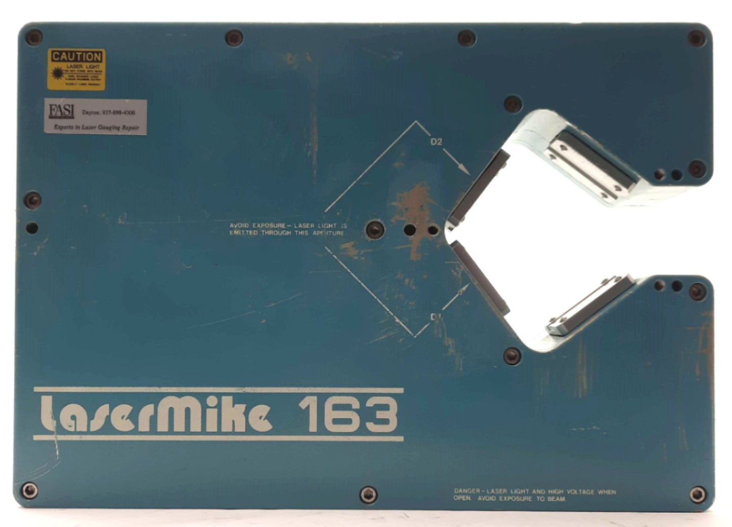 Used BETA Lasermike 163-100 LASER Micrometer Gage Head, .005-1" Range, .00001" Res