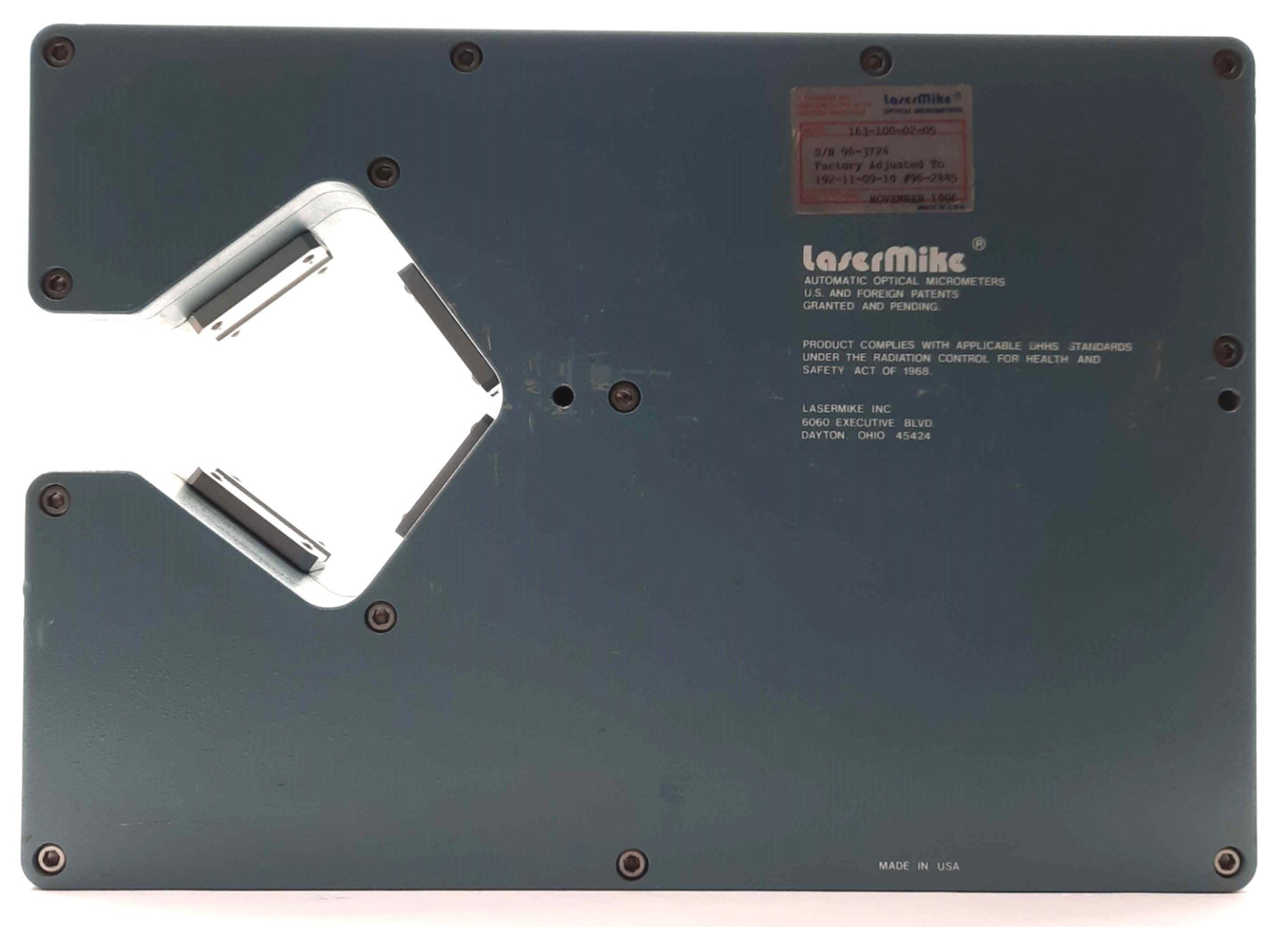 Used Lasermike 163-100-02-05 LASER Micrometer Gage Head, .005-1" Range, .00001" Res