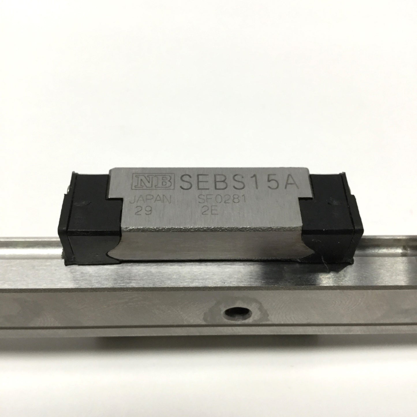 Used NB SEBS15A Linear Ball Bearing Block Slide Carriage on 470mm Guide Rail