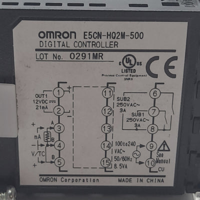 New Other Omron E5CN-HQ2M-500 Advanced Digital Temperature Controller, 100 to 240VAC