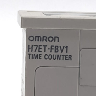 Used Omron H7ET-FBV1 Self-Powered Time Counter, 24-240VAC/6-240VDC Input, 7-Digits