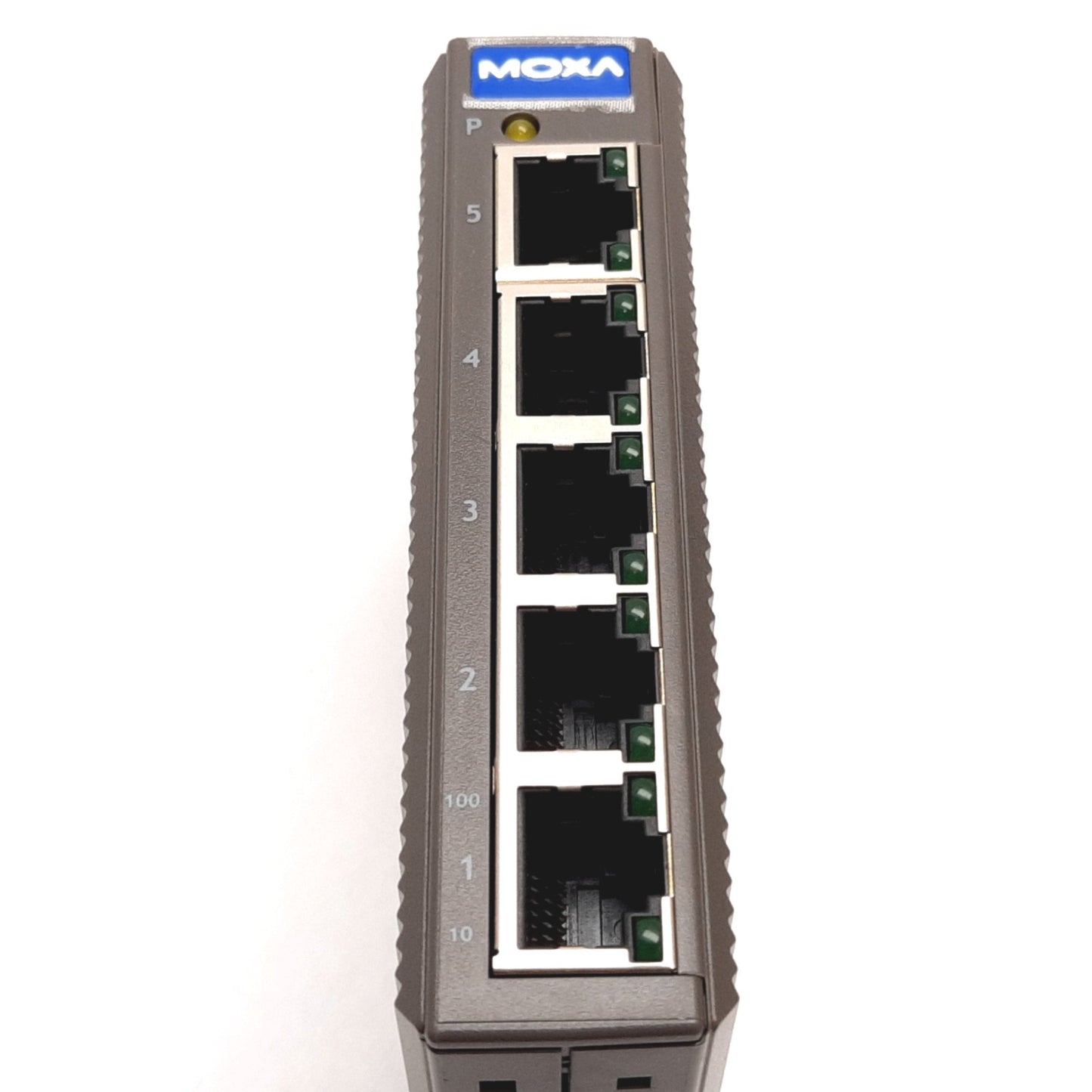 Used Moxa EDS-205 Unmanaged Ethernet Switch, 5-Port 10/100BaseT(X), 12-48VDC/18-30VAC