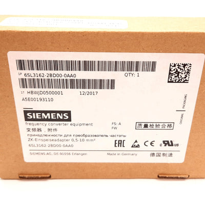 New Siemens 6SL3162-2BD00-0AA0 Frequency Converter DC Link Adapter