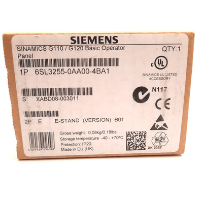 New Siemens 6SL3255-0AA00-4BA1 Sinamics G110 / G120 Basic Operator Panel