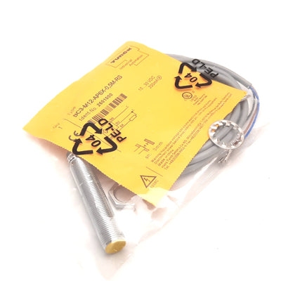 New Turck BC3-M12-AP6X-0.5M-RS Capacitive Proximity Sensor, 3mm, 10-30VDC, PNP