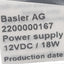 New Balser 2200000167 Power Supply, 12VDC/1.5A/18W 6-Pin Output, With AC Power Cord